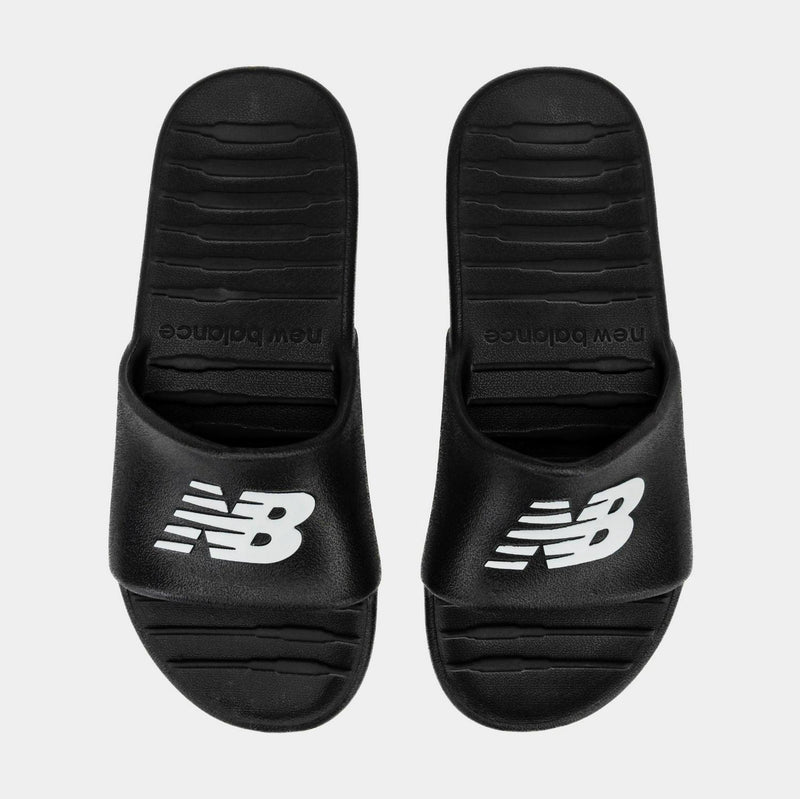 NEW BALANCE 100 Black White SUF100A1-100 Slide Sandal Slipper