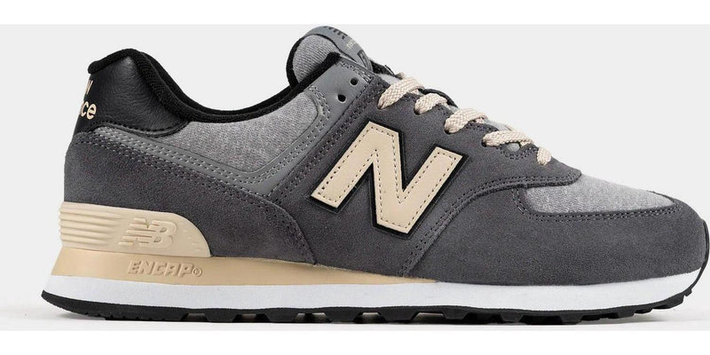 New Balance 574 Sandstone Beige Grey White Black U574lGG-574 Sneaker Shoe
