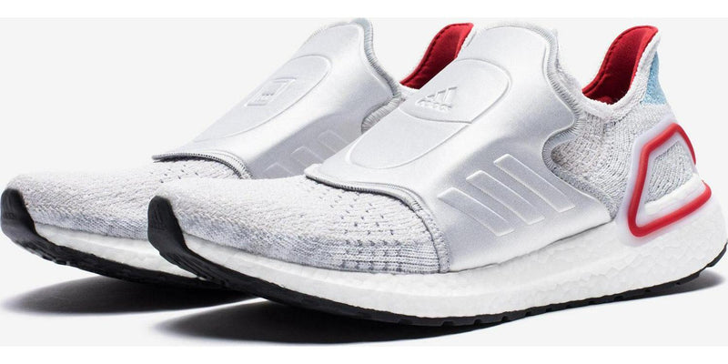 ADIDAS X DOE ULTRABOOST 19 Silver Grey White Red Black EG6646 Sneaker Shoe