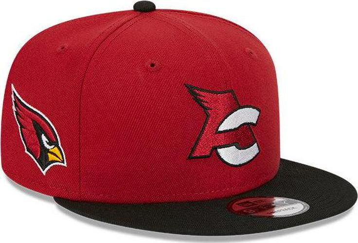 New Era Arizona Cardinals Red Black White Yellow 9Fifty 950 Patch Snapback Hat
