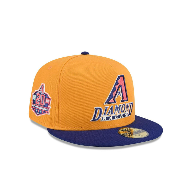 New Era Arizona Diamondbacks 20th Anni Gold Blue Gray 59Fifty 5950 Patch Fitted