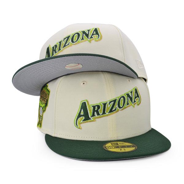 New Era Arizona Diamondbacks '89 Chrome Green Gold 59Fifty 5950 Patch Fitted Hat