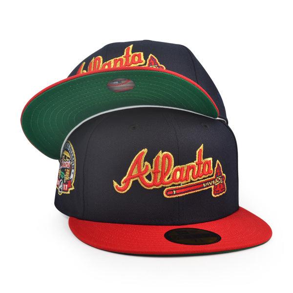 New Era Atlanta Braves '17 INAUGURAL Navy Red Green 59Fifty 5950 Patch Fitted