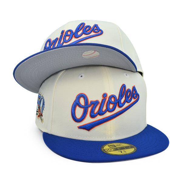 New Era Baltimore Orioles 50th Anni Chrome Royal Blue Gray 59Fifty 5950 Fitted