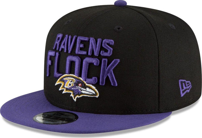 New Era Baltimore Ravens '18 Purple Yellow Gray White 9Fifty 950 Patch Snapback