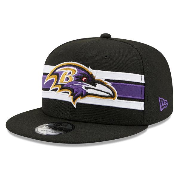 New Era Baltimore Ravens Throwback White Purple Yellow 9Fifty 950 Patch Snapback
