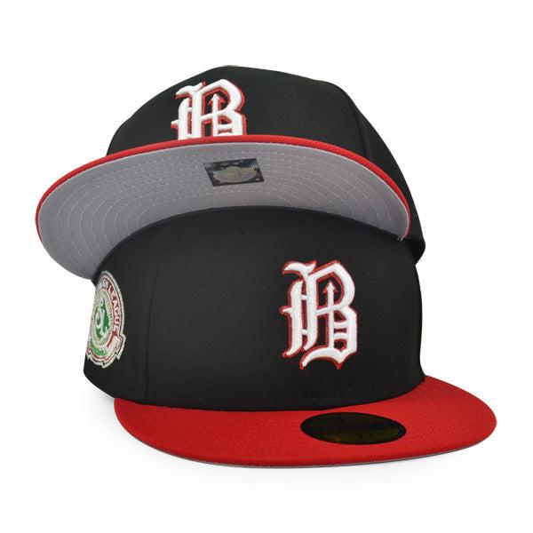 New Era Birmingham Barons Southern White Red Gray 59Fifty 5950 Patch Fitted Hat