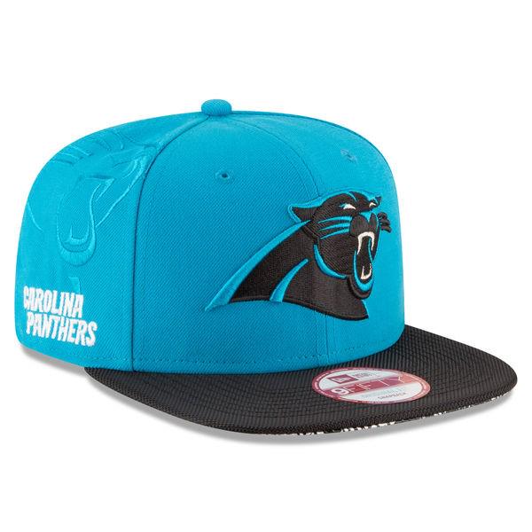 New Era Carolina Panthers '16 NFL Blue Black White 9Fifty 950 Patch Snapback Hat