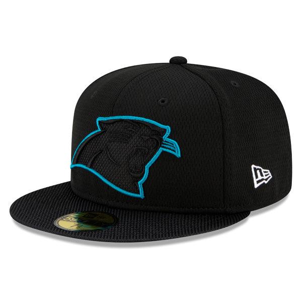 New Era Carolina Panthers '21 NFL Black Blue White 59Fifty 5950 Patch Fitted