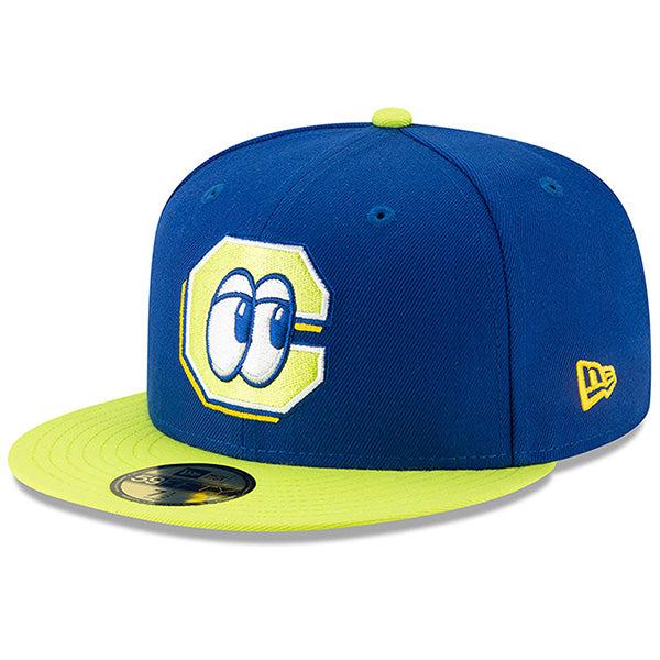 New Era Chattanooga Lookout Monta��as Copa Royal Lime 59Fifty 5950 Fitted Hat