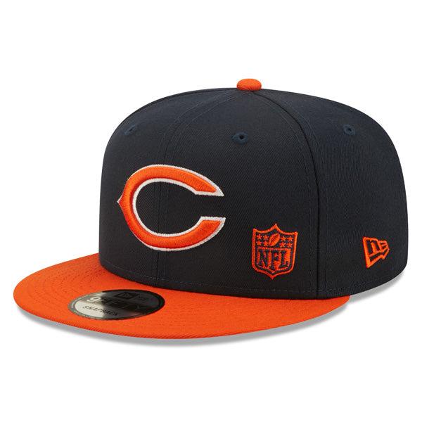 New Era Chicago Bears Navy Blue Orange White Green 9Fifty 950 Patch Snapback