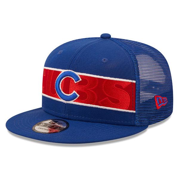 New Era Chicago Cubs Royal Red White Gray Black 9Fifty 950 Mesh Trucker Snapback