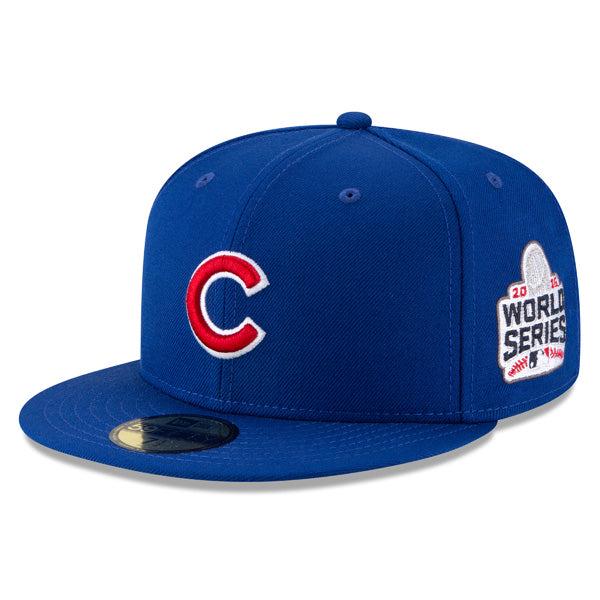 New Era Chicago Cubs '16 WS Royal Blue Red White 59Fifty 5950 Patch Fitted Hat