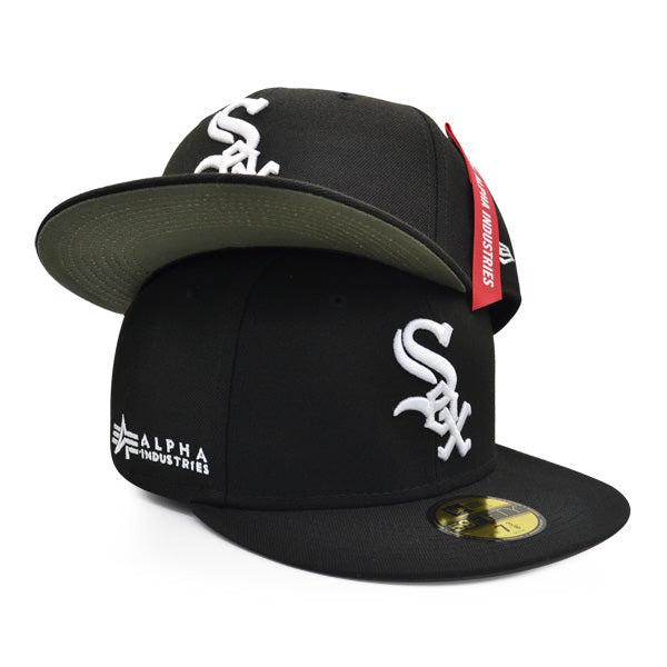 New Era Chicago White Sox Alpha Industries Black Green 59Fifty 5950 Patch Fitted