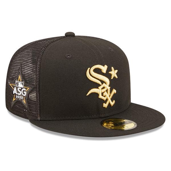 New Era Chicago White Sox '22 ASG Black Gold Mesh 59Fifty 5950 Patch Fitted Hat