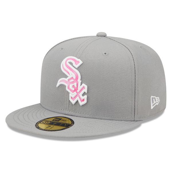 New Era Chicago White Sox '22 Pink Black White 59Fifty 5950 Patch Fitted Cap Hat