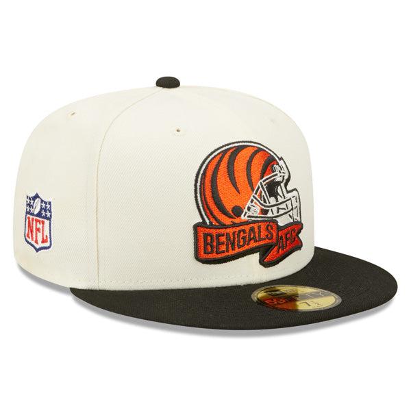New Era Cincinnati Bengals '22 Chrome Black Orange Red 59Fifty 5950 Patch Fitted