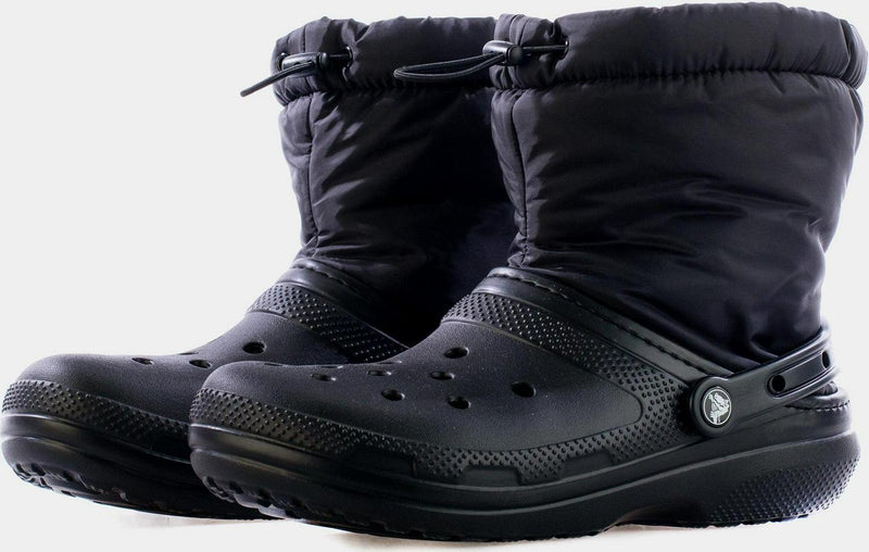 Crocs Classic Lined Neo Puff Black 206630-060  Snow Rain Boots