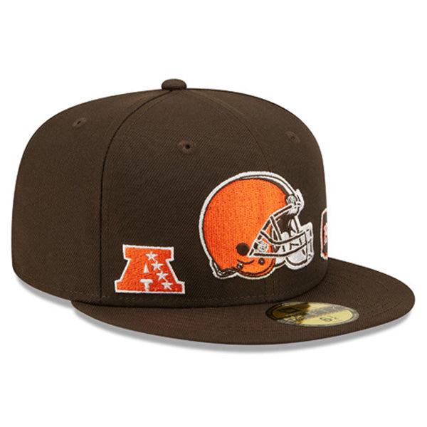 New Era Cleveland Browns IDENTITY AFC Orange 59Fifty 5950 Patch Fitted Cap Hat