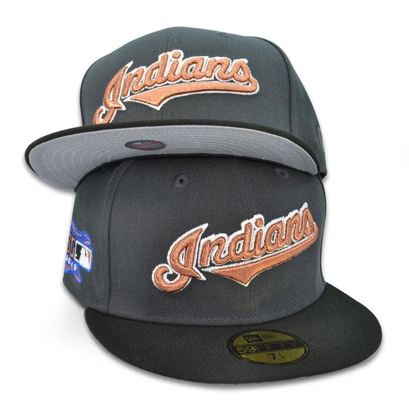 New Era Cleveland Indians '19 ASG Graphite Black Gray 59Fifty 5950 Patch Fitted