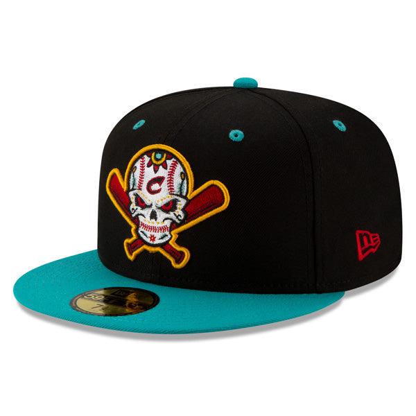 New Era Columbus Clippers Veleros Copa Black Teal Blue 59Fifty 5950 Fitted Hat