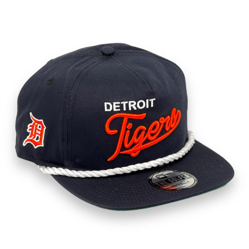New Era Detroit Tigers Navy Blue Orange White Green The Golfer Snapback Cap Hat