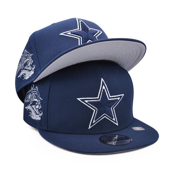 New Era Dallas Cowboys Navy  Blue White Gray 9Fifty 950 Patch Snapback Cap Hat