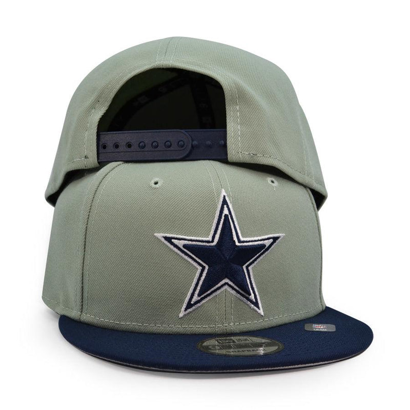 New Era Dallas Cowboys Gray Navy Blue White 9Fifty 950 Patch Snapback Cap Hat