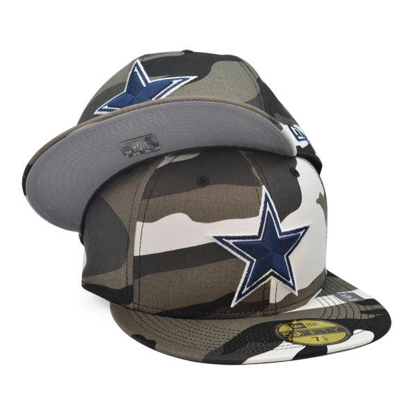 New Era Dallas Cowboys Urban Camo Gray Black White Blue 59Fifty 5950 Fitted Hat