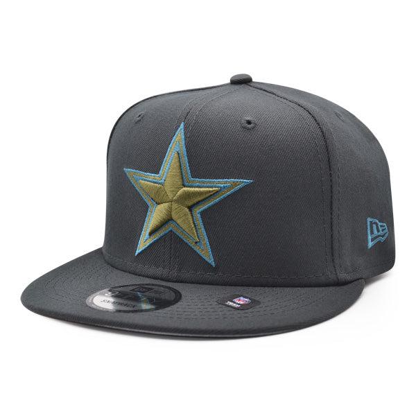New Era Dallas Cowboys Charcoal Army Sky Green Blue 59Fifty 5950 Patch Fitted