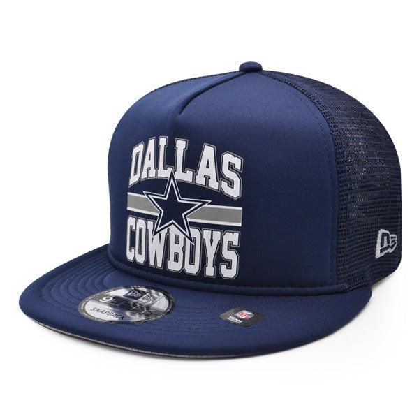 New Era Dallas Cowboys Navy Blue White Gray 9Fifty 950 Patch Snapback Cap Hat