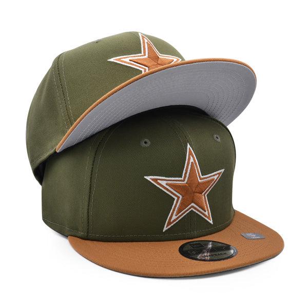 New Era Dallas Cowboys Army Bronze Green Gray Brown 9Fifty 950 Patch Snapback