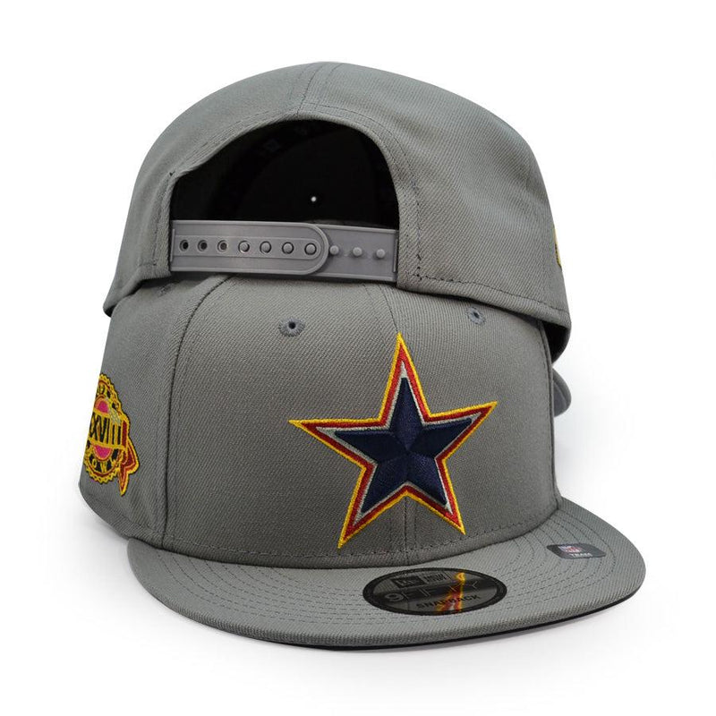 New Era Dallas Cowboys Gray Blue Yellow Red Pink 9Fifty 950 Patch Snapback Hat