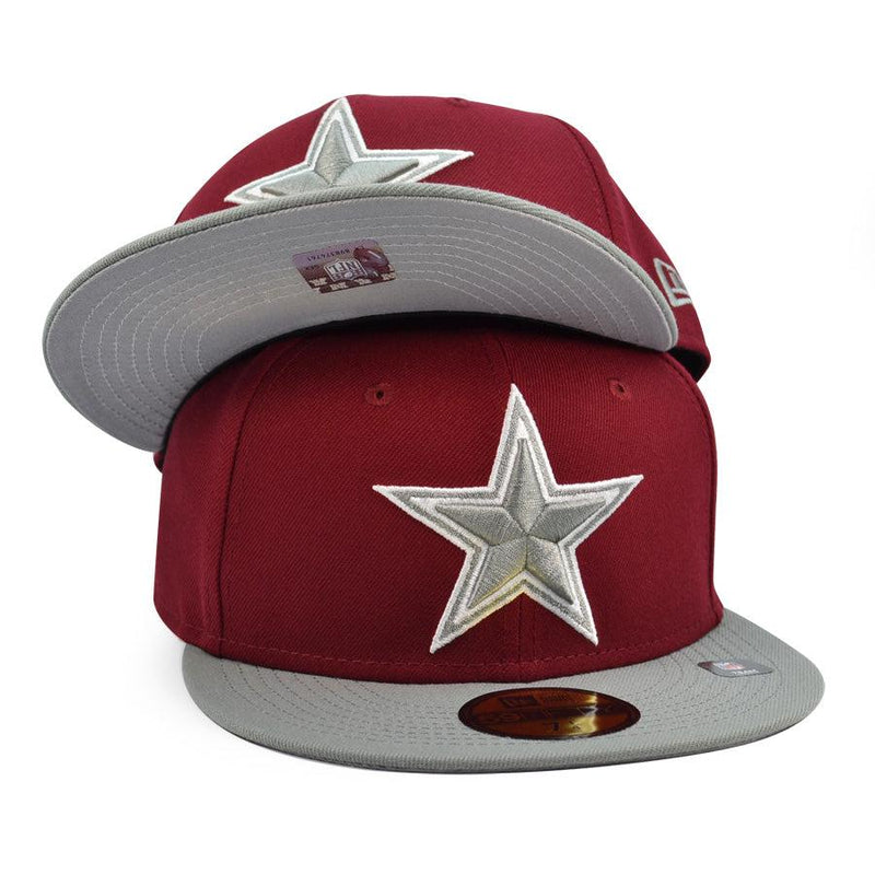 New Era Dallas Cowboys Red Gray White 59Fifty 5950 Patch Fitted Cap Hat