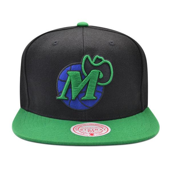 Mitchell And Ness Dallas Mavericks RELOAD Black Green Royal Blue Patch Snapback