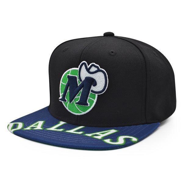 Mitchell And Ness Dallas Mavericks SWINGMAN POP Black Blue Green Patch Snapback