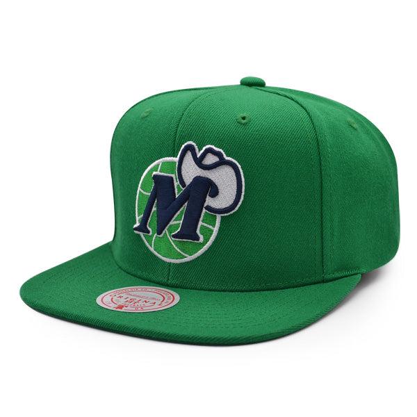 Mitchell And Ness Dallas Mavericks THE GAMBLER LOGO Green Blue White Snapback
