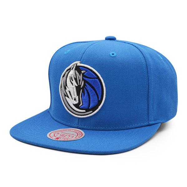 Mitchell And Ness Dallas Mavericks Royal Blue White Gray Patch Snapback Cap Hat
