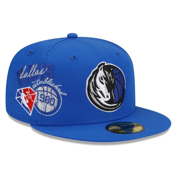 New Era Dallas Mavericks '22 Royal Gray 59Fifty 5950 Patch Fitted