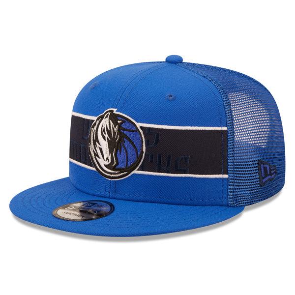 New Era Dallas Mavericks Tonal Royal Black Gray 9Fifty 950 Mesh Trucker Snapback