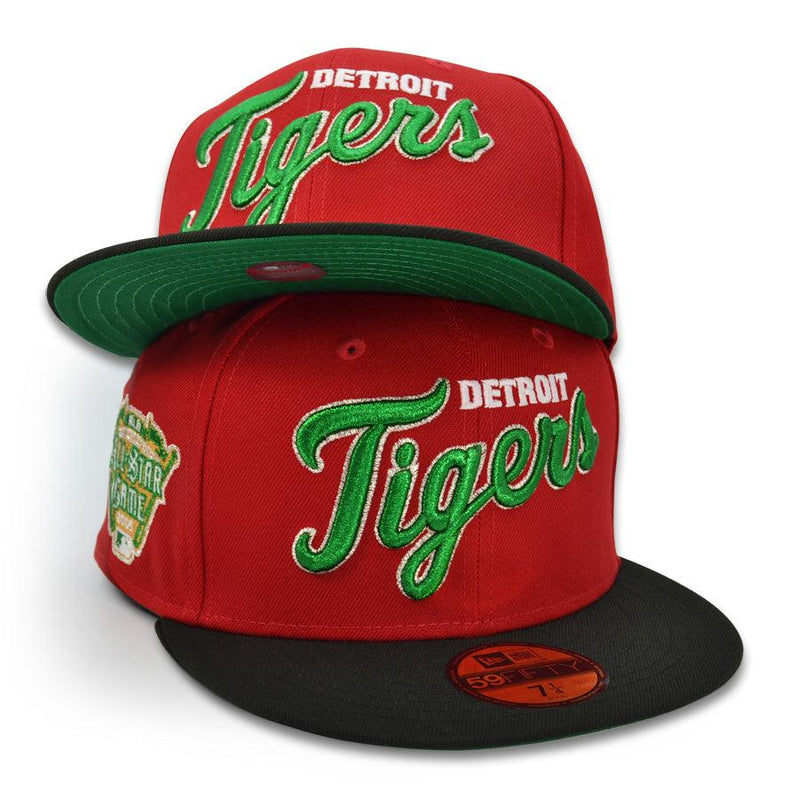 New Era Detroit Tigers '05 ASG Scarlet Red Black Green 59Fifty 5950 Patch Fitted