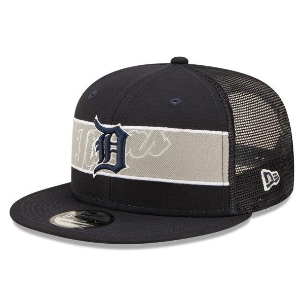 New Era Detroit Tigers Navy Gray Black White 9Fifty 950 Mesh Trucker Snapback