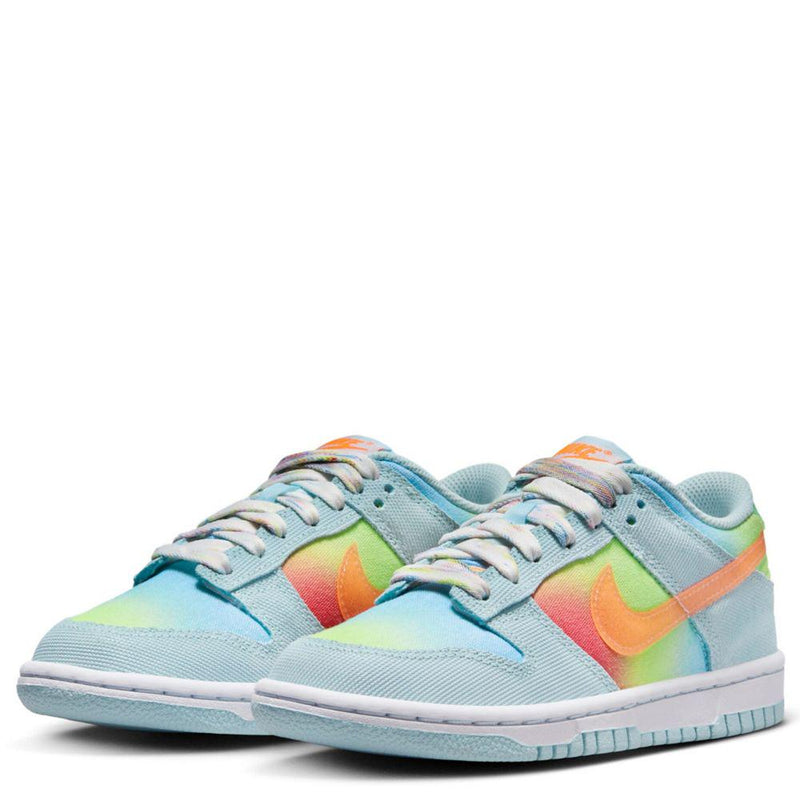 Kids Nike Dunk Glacier Blue White Twist Aquarius Blue Orange HF4797-474 Sneaker