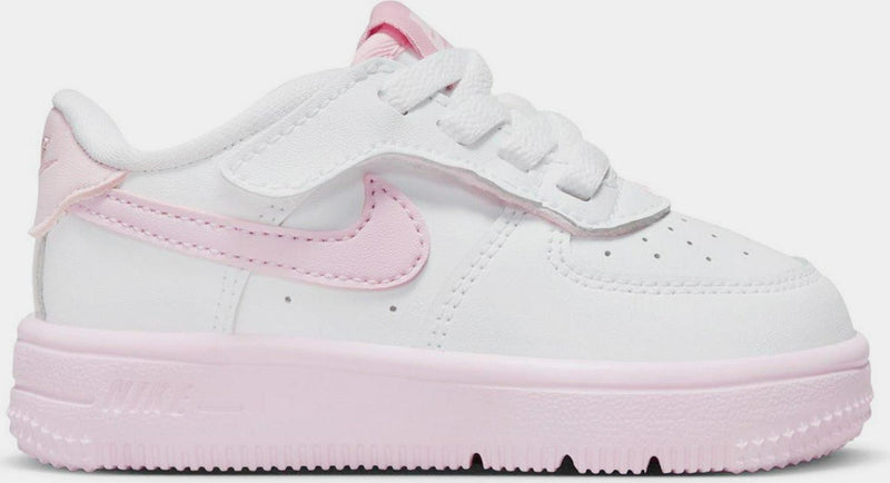 Kids Nike Force 1 Low EasyOn Infant Toddler White Pink FN0236-100 Sneaker Shoe