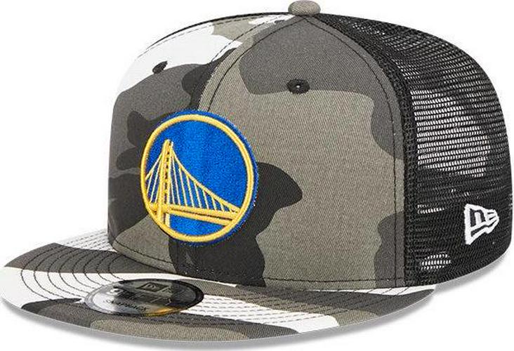New Era Golden State Warrior Camo Blue Yellow USA ARMY 9Fifty 950 Patch Snapback