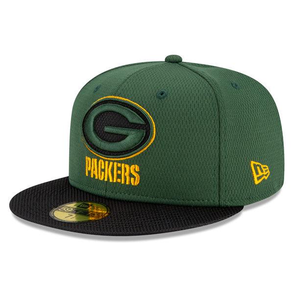 New Era Green Bay Packers '21 Yellow Black 59Fifty 5950 Patch Fitted Cap Hat
