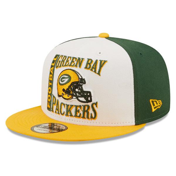 New Era Green Bay Packers HELMET Gray White Green Yellow 9Fifty 950 Snapback Hat