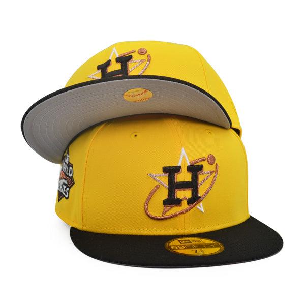 New Era Houston Astros '22 WS Canary Yellow Black Red Gray 59Fifty 5950 Fitted