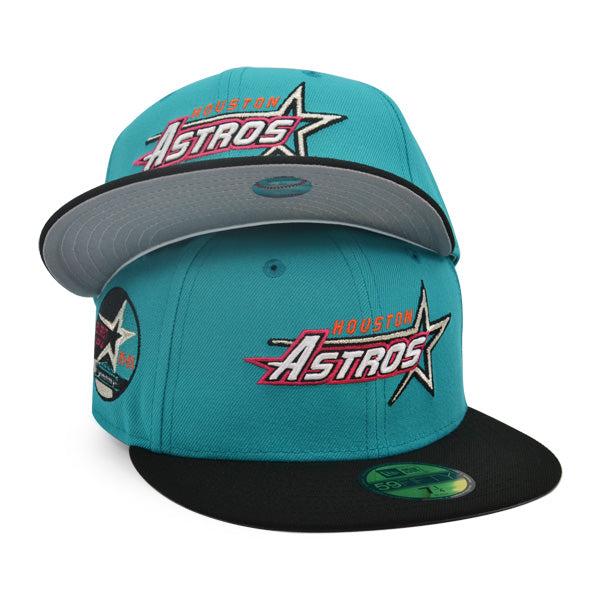 New Era Houston Astros 35th YRS Teal Breeze Black 59Fifty 5950 Patch Fitted Hat