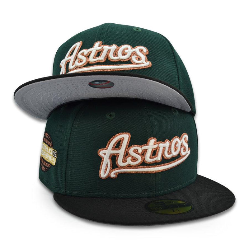 New Era Houston Astros '05 WS Dark Green Black White Gray 59Fifty 5950 Fitted